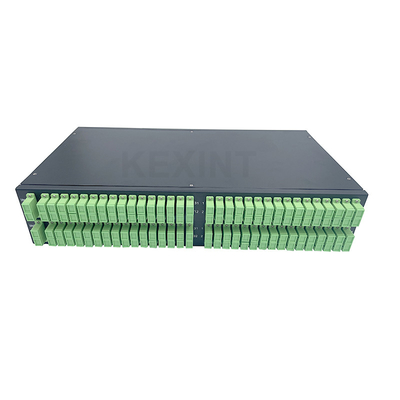 KEXINT 4 PCS 1X 32 SC APC 광섬유 PLC 스플리터 2U ODF 19 인치 랙 광섬유 패치 패널
